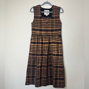 Ace & Jig Ruby Dress Metallic Gold Tank Pockets St Honore Midi Sparkly Medium